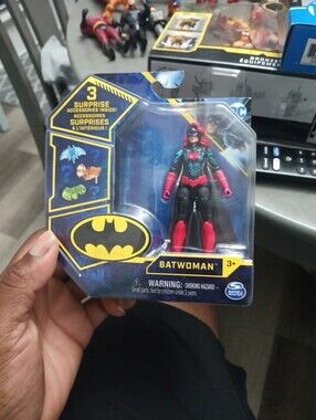 DC Batwoman Action Figure - Black & Red with Teal Accents